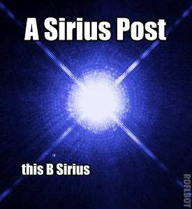 HST image of Sirius A and B courtesy NASA/ESA