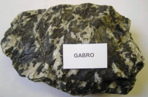 Gabbro hand sample