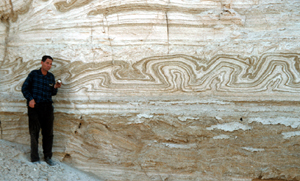 convolute lamination in Dead Sea evaporites