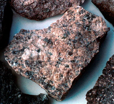 a piece of porphyritic granite
