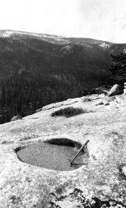 A gnamma in Yosemite National Park