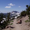 Loomis Peak, seen from the trail to Lassen Peak